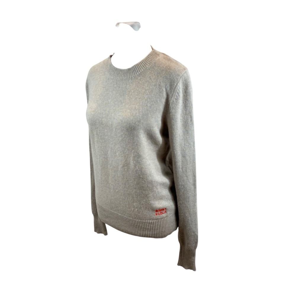 Bimba Y Lola Ladies Oatmeal Colored Sweater Wool Blend Size Small